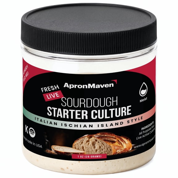 Apron Maven Premium Fresh Live Sourdough Starter Culture - 1 oz - Italian Ischia Island Style