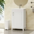 20" Modern Bathroom Vanity, Single Bathroom Sink with Ceramic
