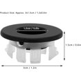 thumbnail image 2 of Fregadero sanitario para baño, embellecedor de lavabo de cerámica, inserto de latón en orificio, tapones redondos de cobre (negro), 1 pieza Jardín, 2 of 5