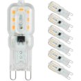 thumbnail image 1 of Ampoule Led G9 Lampe, Blanc Chaud 3000K, G9 LED 3W (33W Ampoules Halogène Équivalent), AC 220-240V - Angle du faisceau 360°, Pack de 6 By Kuyhfg Bienvenido a Kuyhfg, 1 of 5