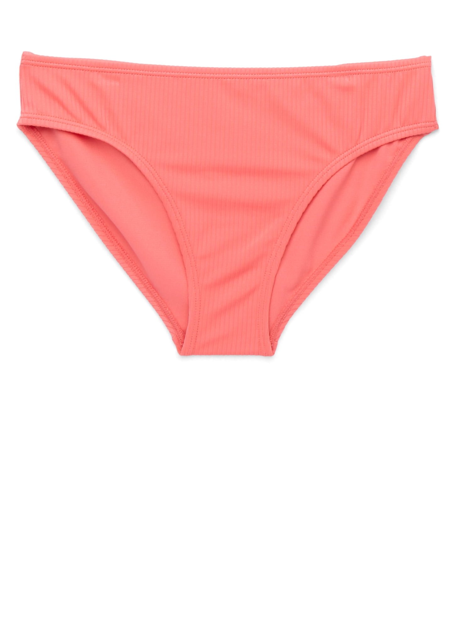 Wonder Nation Girls 2-Piece Ribbed Tankini Swimsuit with UPF50+, Sizes 4-18