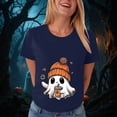 thumbnail image 4 of mgoYE Women's Halloween Shirt Sweatshirts Halloween Ghost Sweatshirt Women - Halloween Graphic Crewneck Tops Casual Sweater Women Shirt Size L, 4 of 8
