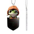 thumbnail image 2 of Frog Acrylic Pendant Under 5 ! Yannianjz Themed Car Ornament Rearview Mirror Decor Car Accessory Flat Pendant Lightweight Durable Automotive Decoration Frog Design for Car Interior Gift, 2 of 6