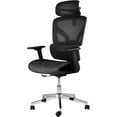 thumbnail image 1 of Twister.CK Ergonomic High Back Mesh Office Chair, Adjustable Armrest, Lumbar Support & Headrest, Slide Seat & Tilt Lock, Rolling Computer Desk Chair for Home Office, Black, 1 of 7