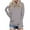 Gray, variant on Hoodies for Women Long Sleeve Shirts Slim Fitted Hooded Top Basic Casual Sweatshirt