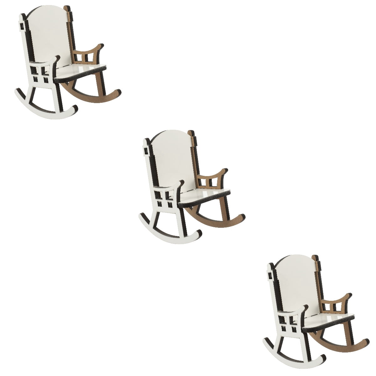 SKISUNO Durable Wooden Sublimation Chair Blank for Custom Photos 3Pcs