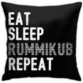 thumbnail image 1 of Rummikub Eat Sleep Rummikub Repeat Cushion Throw Pillow Cover Decor Pillow Case For Sofa Bedroom, 1 of 1