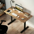 thumbnail image 1 of Costway 48" x 24" Electric Standing Desk with LED Display 2 Memory Height Settings for Home Natural+Black, 1 of 9