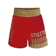 thumbnail image 4 of Moggemol Kids Boys Metallic Trim Boxer Robe with Gloves Set for Carnival Theme Party Boxing Practice Red Gold 16, 4 of 6