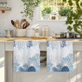thumbnail image 4 of Summer Weeping Corals Kitchen Towels Set of 1, Coastal Beach Starfish Conch Lake Blue Absorbent Dish Towels for Kitchen, Microfiber Hand Towel, Quick Drying Tea Towel for Cleaning Dishcloths, 4 of 7