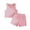 Pink, variant on Bagilaanoe 2pcs Toddler Baby Girl Boys Shorts Set Contrast Color Sleeveless Tank Tops   Shorts 9M 12M 18M 24M 3T 4T Kids Casual Summer Clothes