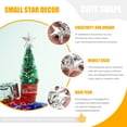 thumbnail image 2 of 50Pcs Christmas Small Star Ornaments with Hole Xmas Tree Ornament Cake Topper Decor, 2 of 6