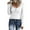 White, variant on Turilly Women's Coats and Jackets Women's Casual Solid Color Buttons Long Sleeve V-Neck Loose Shirt Blouse To