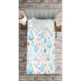 thumbnail image 3 of Ambesonne Cartoon Quilted Bedspread Set 2 Pcs, Funny Raindrop Autumn, Twin Size, Multicolor, 3 of 3