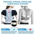thumbnail image 2 of KDD Posture Corrector, Back Brace Posture Corrector for Women and Men, Adjustable Scoliosis and Hunchback Correction (Large), 2 of 8