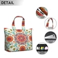 thumbnail image 4 of Exotic Paisley Artwork Duffel Bohemian Chic Weekender Bag with Artistic Floral Pattern, Vintage Mala Inspired Design, 4 of 5