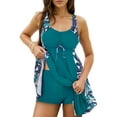 thumbnail image 2 of JYLFC Women's Summer Tankini Swimsuit Set Loose Fit with Shorts, 2-Piece, Size 2XL, 2 of 4