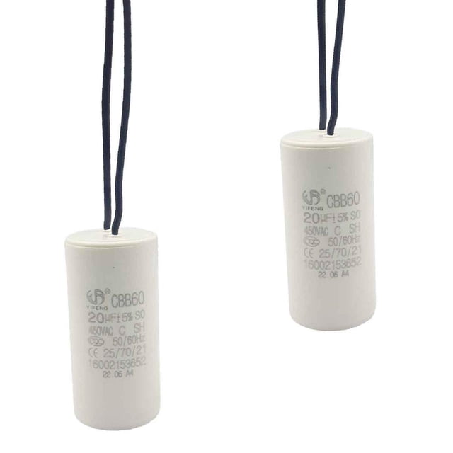 Capacitor 20 UF Para Bombas de Agua Igoto 2 Piezas REF-10