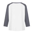 thumbnail image 7 of YunPes Girls Cotton T-Shirt Contrast Raglan Long Sleeve Crewenck Tops Youth Casual Versatile Baseball Tees 3-13 Years, 7 of 7
