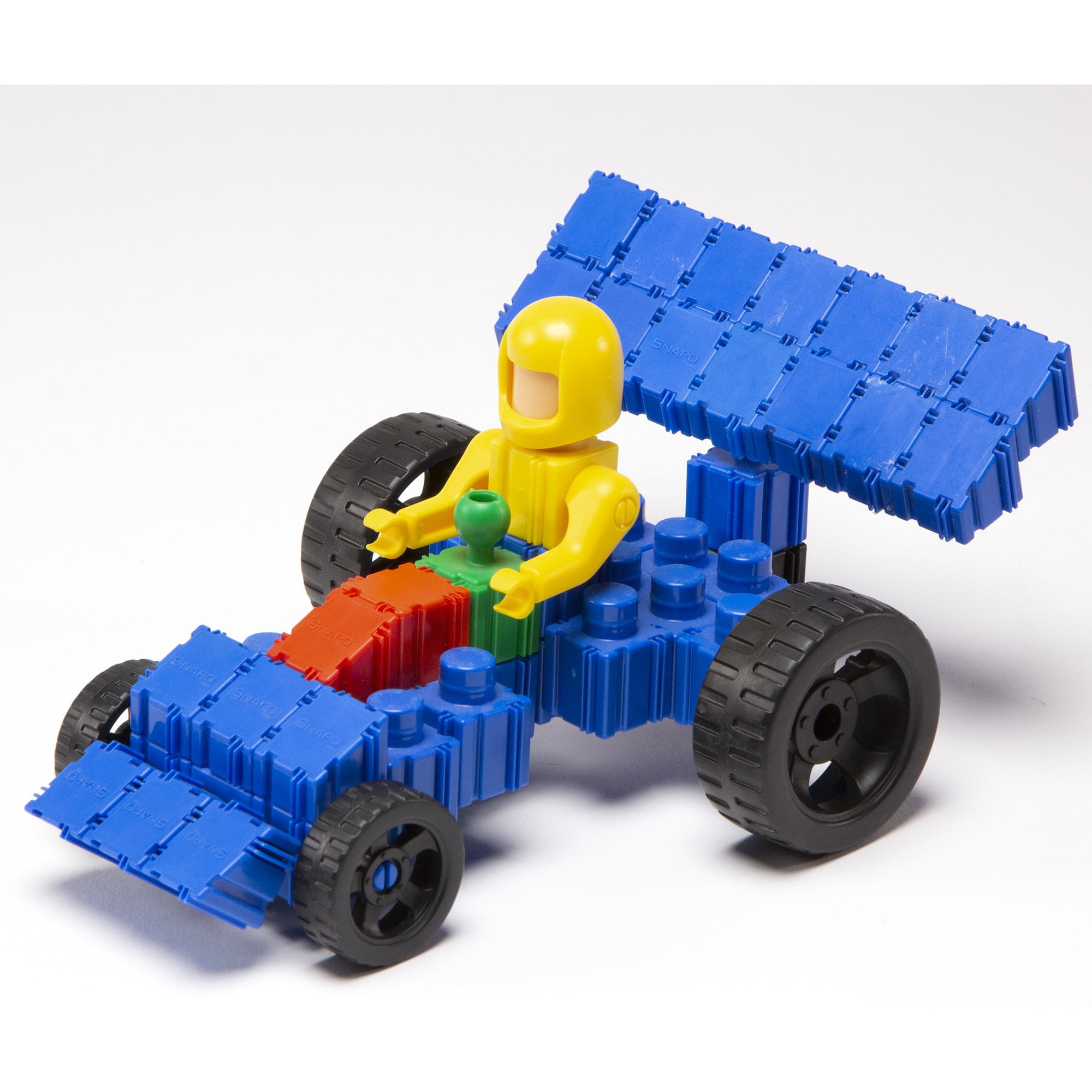 Snapo: Epic Builder's Kit - 550 pcs - Colorful Blocks & Wheels, Connect On All 6 Sides, 3D Building Toy, Snap-Slide-Rotate, Construction, Kids Ages 3+