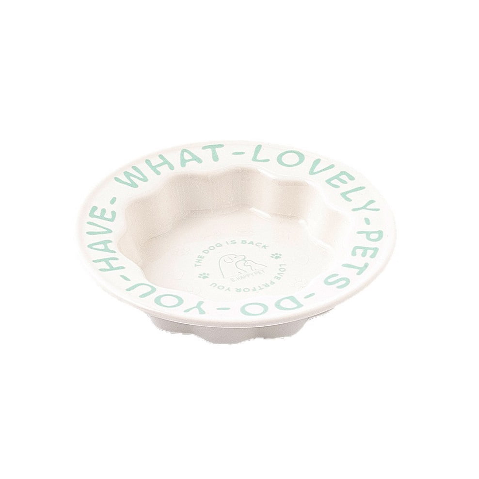 Large Capacity Ceramic Pet Bowl, Anti-Tip Slanted Mouth Bowl, Ant Proof Feeding Basin for Cats and Dogs