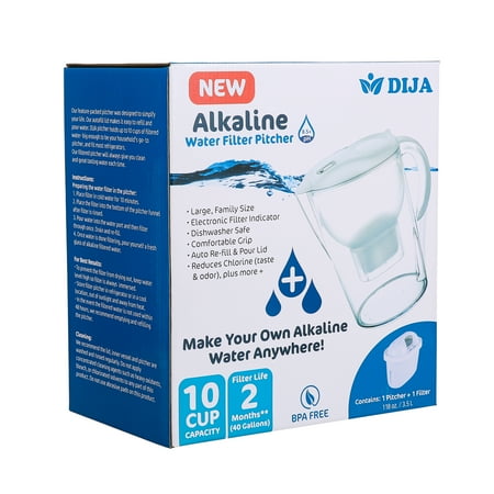 

DIJA Clear Alkaline + Electolytes Water Filter Pitcher 3.5 L