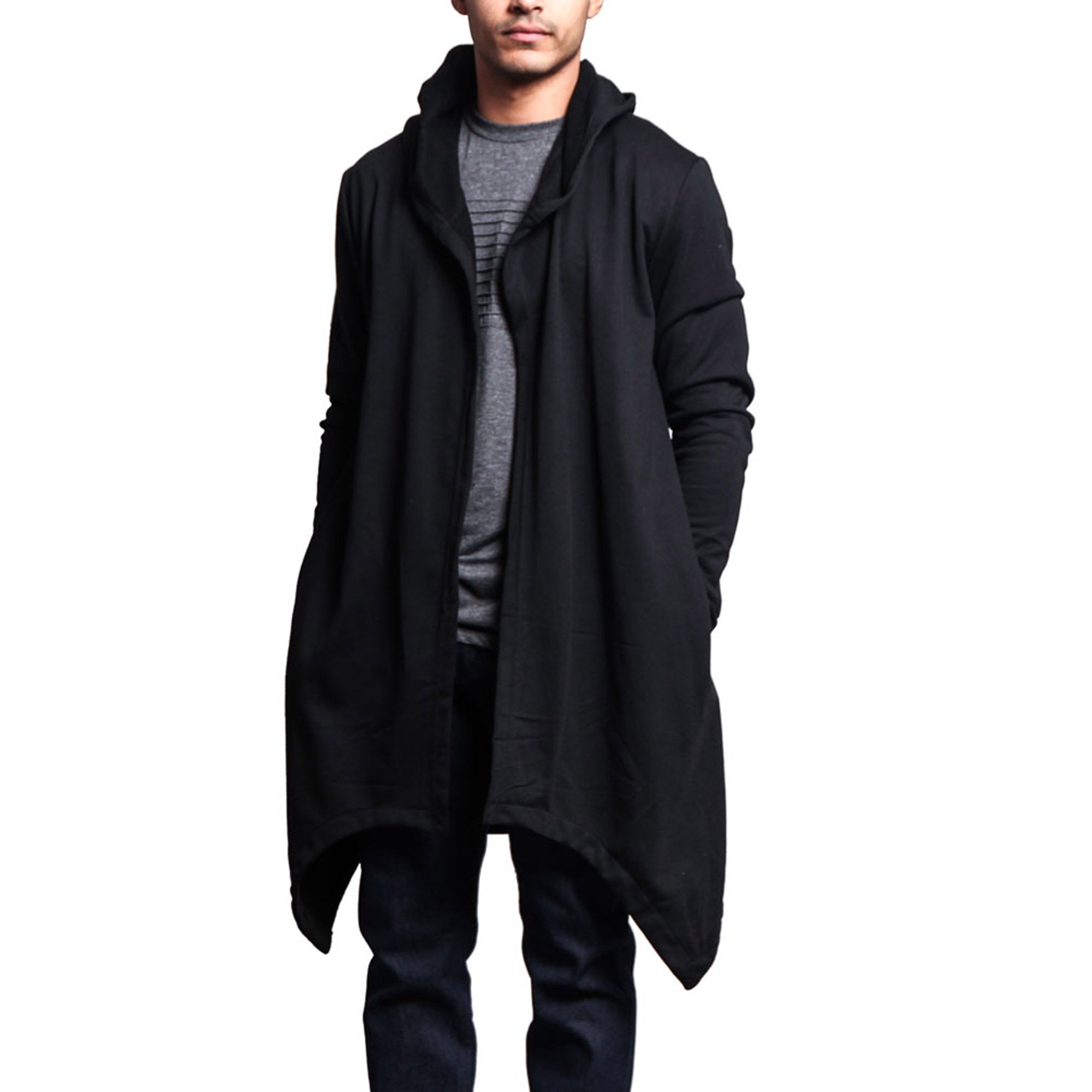 Victorious Long Length Drape Cape Cardigan Hoodie - Multiple Colors u0026 Sizes  - Walmart.com