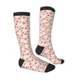 thumbnail image 3 of Fotbe Strawberry And Flowers print Women's Men's Novelty Crew Socks Cotton Socks Knee High Socks for Walking,Running,Nurses,Pregnancy, 3 of 9