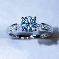 thumbnail image 2 of PULABO Classic Engagement Anniversary For Women Gift for Wife Dazzling Sparkling CZ Cubic Zirconia Ring Elegant Gift Gift Box Included, 2 of 7