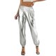 thumbnail image 2 of Pantalones de Cintura Alta de Pierna Ancha para Mujeres Pantalones de Cintura Alta Elegantes con Cierre de Cremallera, Pantalones Suaves de Poliéster para Verano Diario, 2 of 5