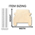 thumbnail image 2 of Unfinished Wood Off Road Vehicle Shape - Craft - up to 46" DIY 5" / 1/8", 2 of 3