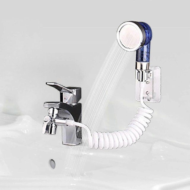 Sink Hose Attachment, Sink Handheld Shower Head Set, Faucet Extension Hose Sprayer Rinser Kit