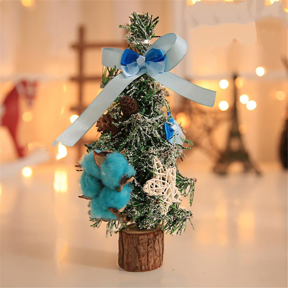 OTVIAP Mini Christmas Tree, Xmas Decor,26cm Mini Small Christmas Desk