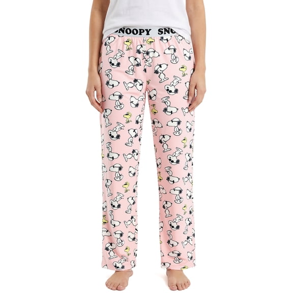 Peanuts Pajamas Women's Snoopy and Woodstock Sunglasses Lounge Pajama Pants