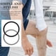 thumbnail image 5 of 2 piezas Correa de soporte para tendón rotuliano Revolucionario anillo rotuliano Estabilizador de rodilla Rodillera rotuliana de silicona para entrenamiento Baloncesto Correr, 5 of 5