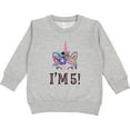 thumbnail image 2 of Inktastic 5th Birthday Unicorn Party 5 Year Old Girl Toddler Sweatshirt, 2 of 4