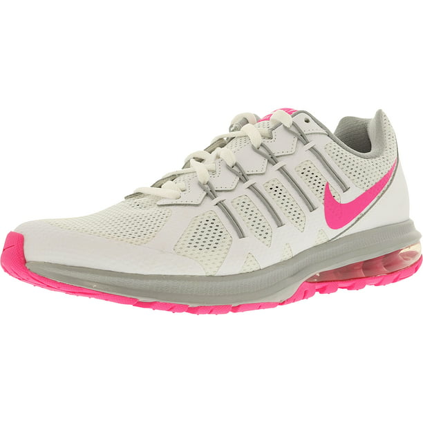 Escalera para jugar chorro Nike Women's Air Max Dynasty White/Pink Blast-Wolf Grey Ankle-High Mesh  Running Shoe - 7.5M - Walmart.com