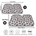 thumbnail image 3 of Balery Turtle Print Car Windshield Sun Shade,Windshield Sunshade for Car Pickup Truck SUV Accessories-Small, 3 of 7