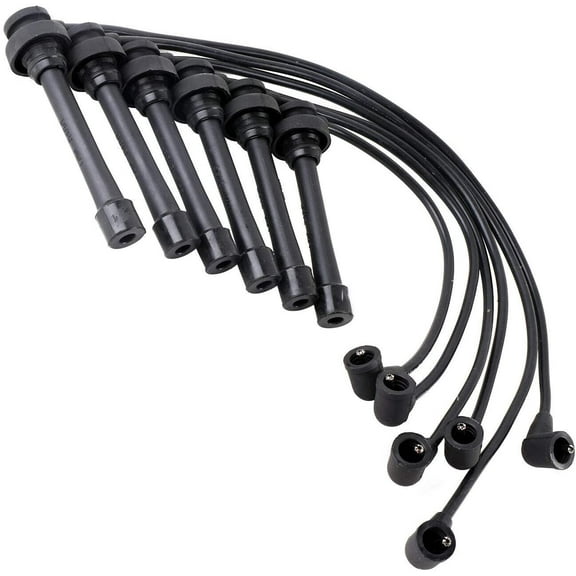 Bodeman Ignition Spark Plug Wires 5mm (6PC Set) for 2001-2002 Mitsubishi Montero, 2001-2004 Montero Sport