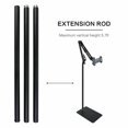 thumbnail image 5 of DODOING 360° Rotation Tablet Floor Stand Holder, Angle Height Adjustable Foldable Boom Arm Overhead Phone Mount for Sofa Bed Use, Compatible with 4''-10.6'' Phone ,Tablet, E-Readers, 5 of 8