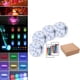 thumbnail image 5 of Luces LED sumergibles RGB LED Luces de estanque de piscina impermeables Luces subacuáticas con ventosa para bodas / fiestas / vacaciones Controlador de 4 luces 2 shamjiam Luz de la piscina, 5 of 8