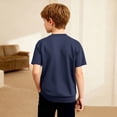 thumbnail image 5 of Toddler Boys Shirts Round-Neck T Shirts for Boys For Shirts for Boys Solid Color Boys T-Shirts Size 4 Years, 5 of 7