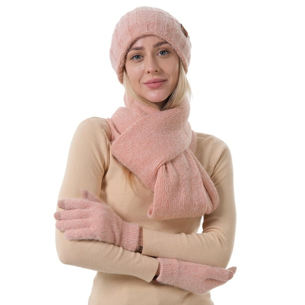 FZ FANTASTIC ZONE Womens Winter Warm Beanie Hats Long Scarf Touchscreen Gloves Set Knit Neck Scarves Skull Caps With Fleece Gifts For Women Bluewhite E3458f73 D6c3 41c3 B28d 1235fb1ea4aa.7b13bbd8de094760052b5c83b9f00baa