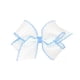 thumbnail image 1 of Moño mediano básico moonstitch blanco Wee ones azul 1 Wee Ones 2978-WHTBL, 1 of 2