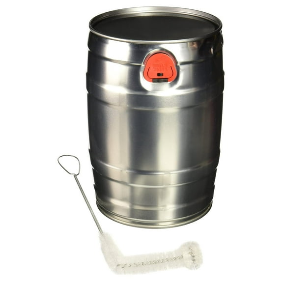 Mini Keg with Cleaning Brush, 5 L