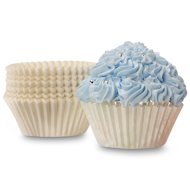 500ea 2 X 11/4 White Glassine Baking Cup by Paper Mart