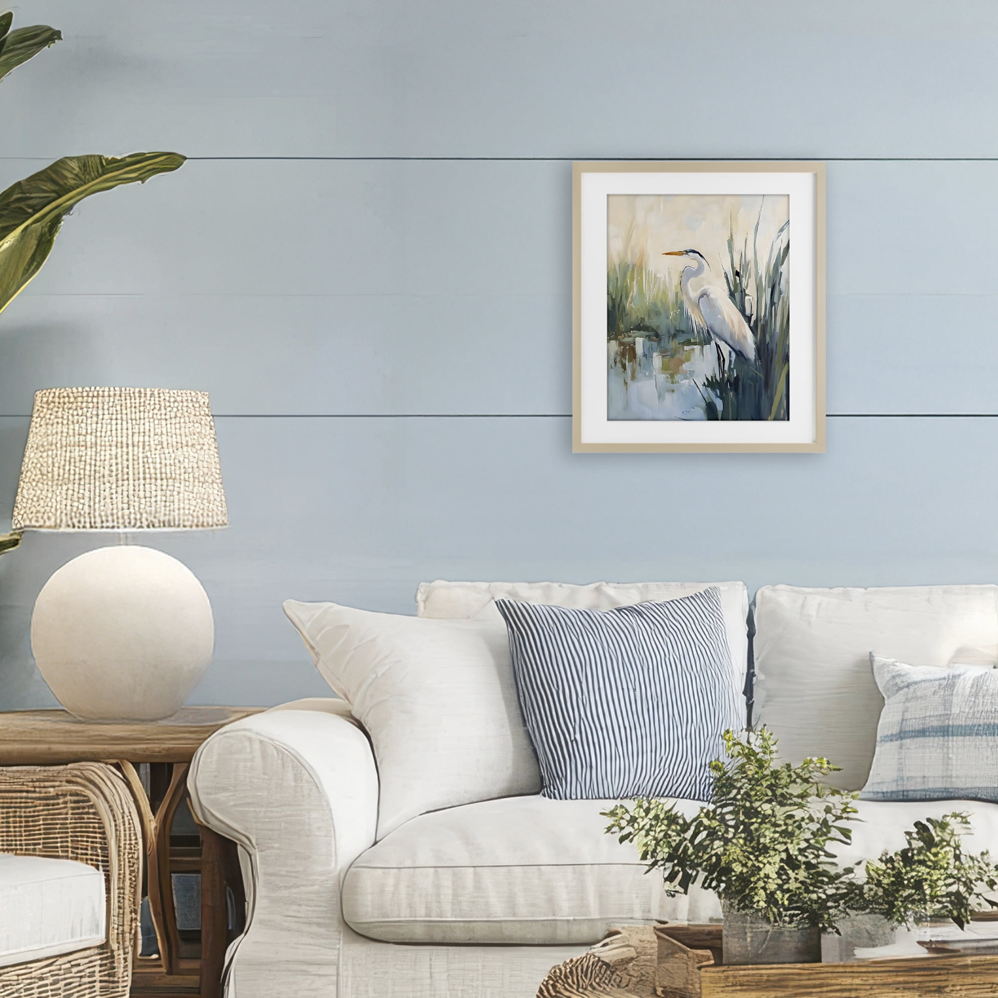 Stupell Industries King Of The Marsh Birch Framed Print Under Glass, design by Creative Studio