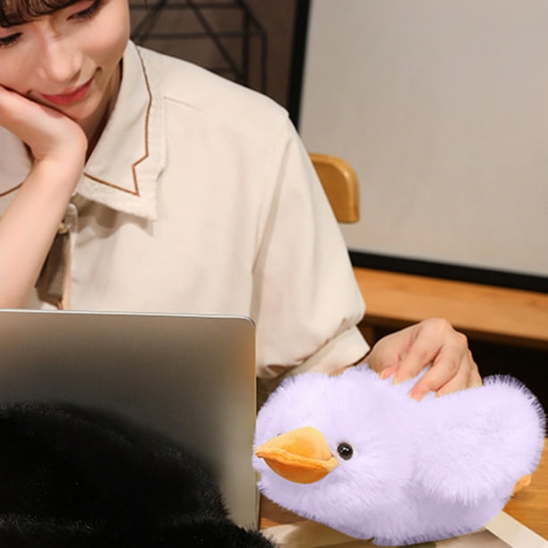 Purple Goose Plush Toy - 35.5 Soft Cushion for Classrooms