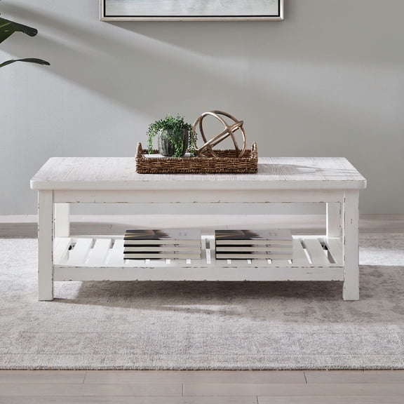 Liberty Furniture Backroads Rectangular Cocktail Table - White W50 x D30 x H18