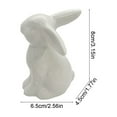thumbnail image 3 of Ceramic Tabletop Decoration - Modern White Ceramic Ornament for Living Room, Bedroom, or Dining Table, Perfect Easter or Housewarming Gift, 3 of 6